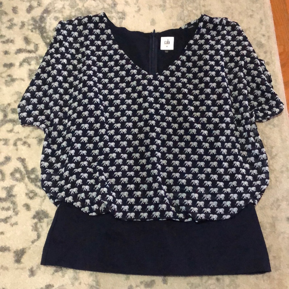 Cabi elephant blouse. Size medium